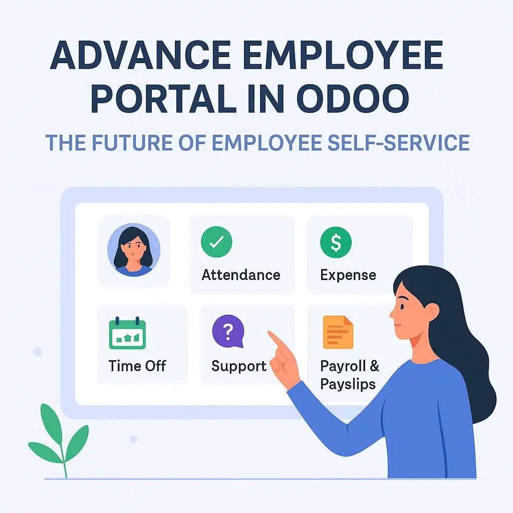 Advance Employee Portal in Odoo dashboard view